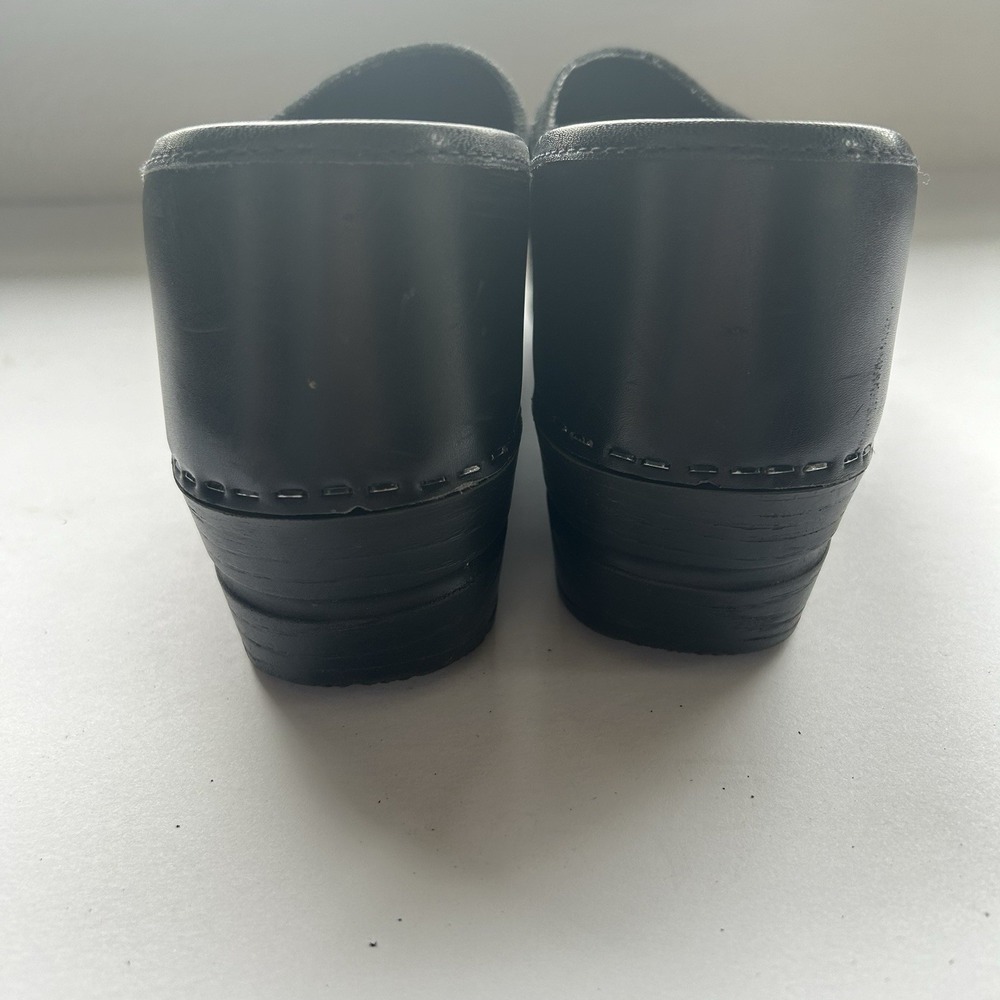 Sanita Professional Clogs Womens 41 Black Leather Studded Strap - Picture 4 of 10